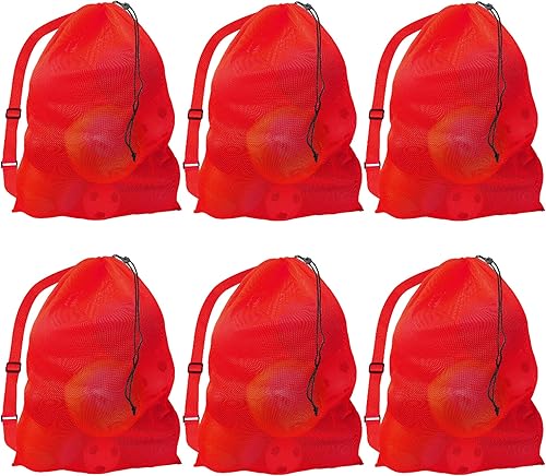 Miniatura 24 de GSE Games & Sports Expert 24x36/30x40 X-Large Mesh Sports Equipment Drawstring Bag for Soccers, Basketballs, Footballs Azul,negro, (Black-1