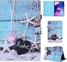CXTCASE Hülle für Lenovo Tab M10 Plus (3rd Gen) 10,6 Zoll, Schutzhülle Smart Case Cover PU Leder, Standfunktion Slim Schutzhülle für Lenovo Tab M10 Plus (3rd Gen), Muschel Seestern