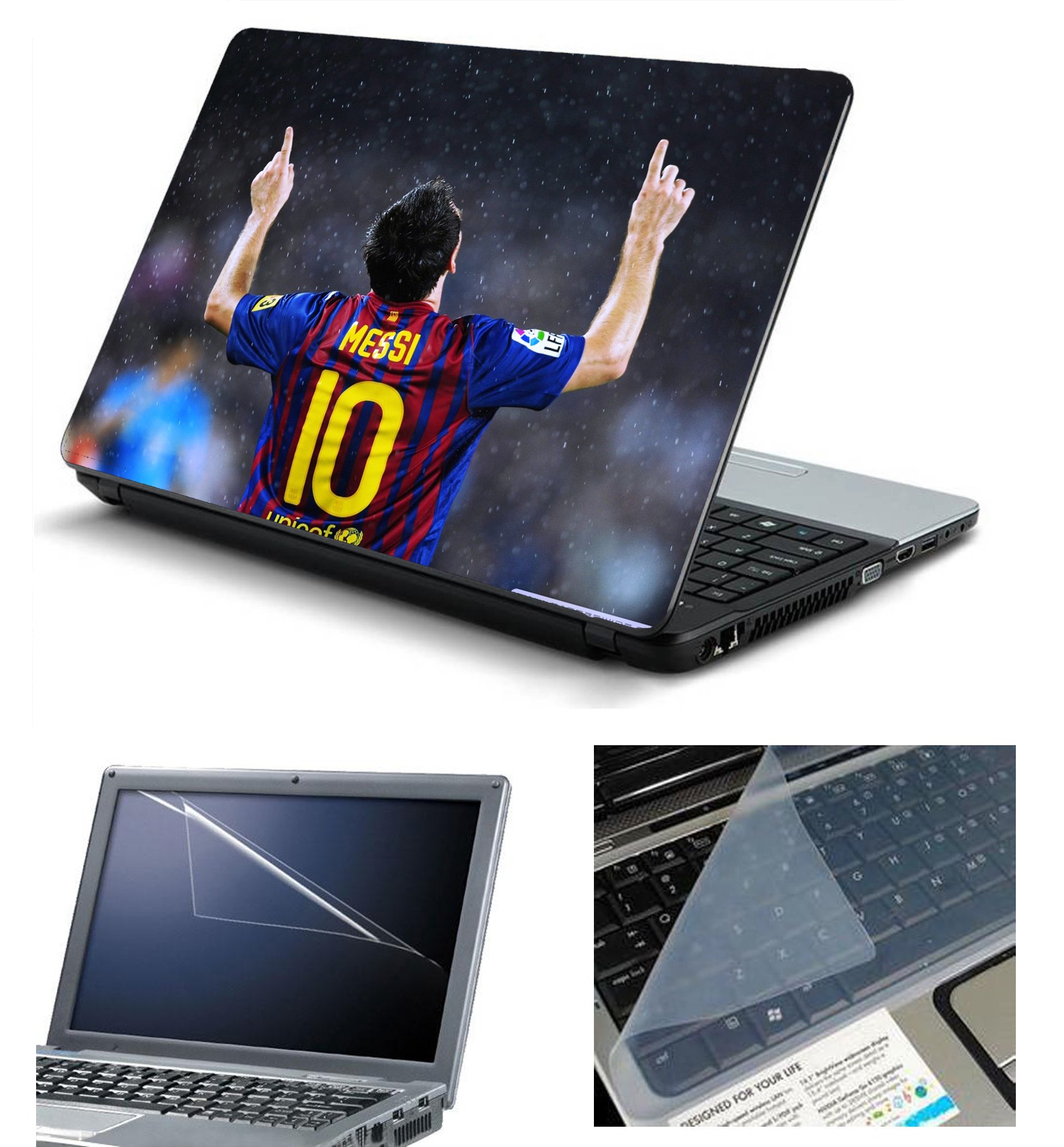 Namo Art 3in1 Laptop Accessories Combo Kit - Laptop Skins 15.6 inch Stickers with Laptop Screen Protector and Laptop KeyGuard for All Laptop - Notebook HQ1067 Lionel Messi Winner Large3in1HQ1067 (B01N5WDL1W) Amazon Price History, Amazon Price Tracker