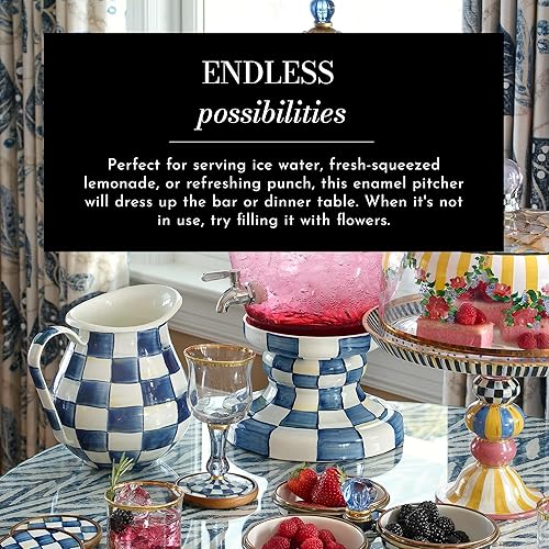 Miniatura 2 de MacKenzie-Childs Jarra esmaltada Royal Check