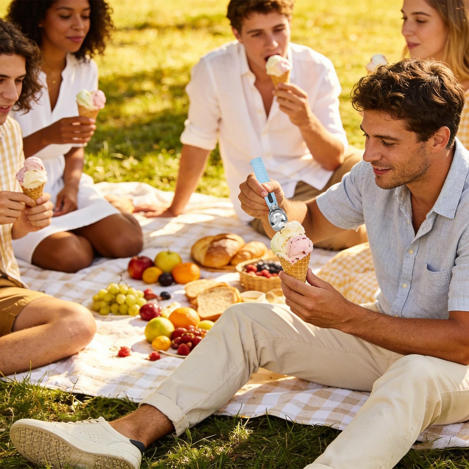 Dosatore per | Servidore elettrico per dessert, cucchiaio per elettrico con riscaldamento - per muffin, torte, pasticceria, caramelle, frutta, uso in casa, residenze