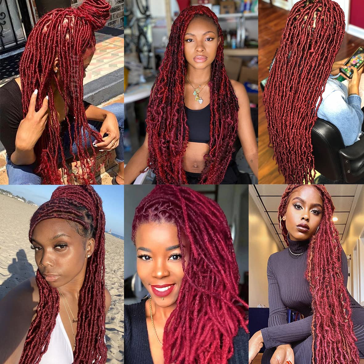 Leeven 12 Inch Springy Twist Hair for Afro Marley Locs 3 Packs Afro Kinky Curly Marley Braiding Hair Extensions Pre Separated Popping Spring Twist Crochet Hair for Distressed Locs/BUG# - Image 2