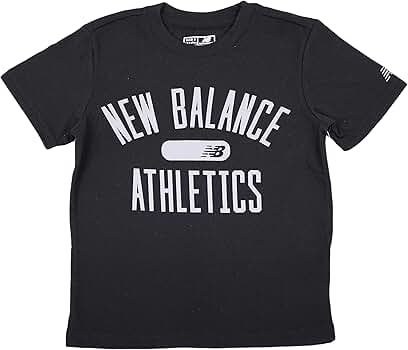 Amazon.com: New Balance Boy's Graphic Tee, Black/Grey, 10-12