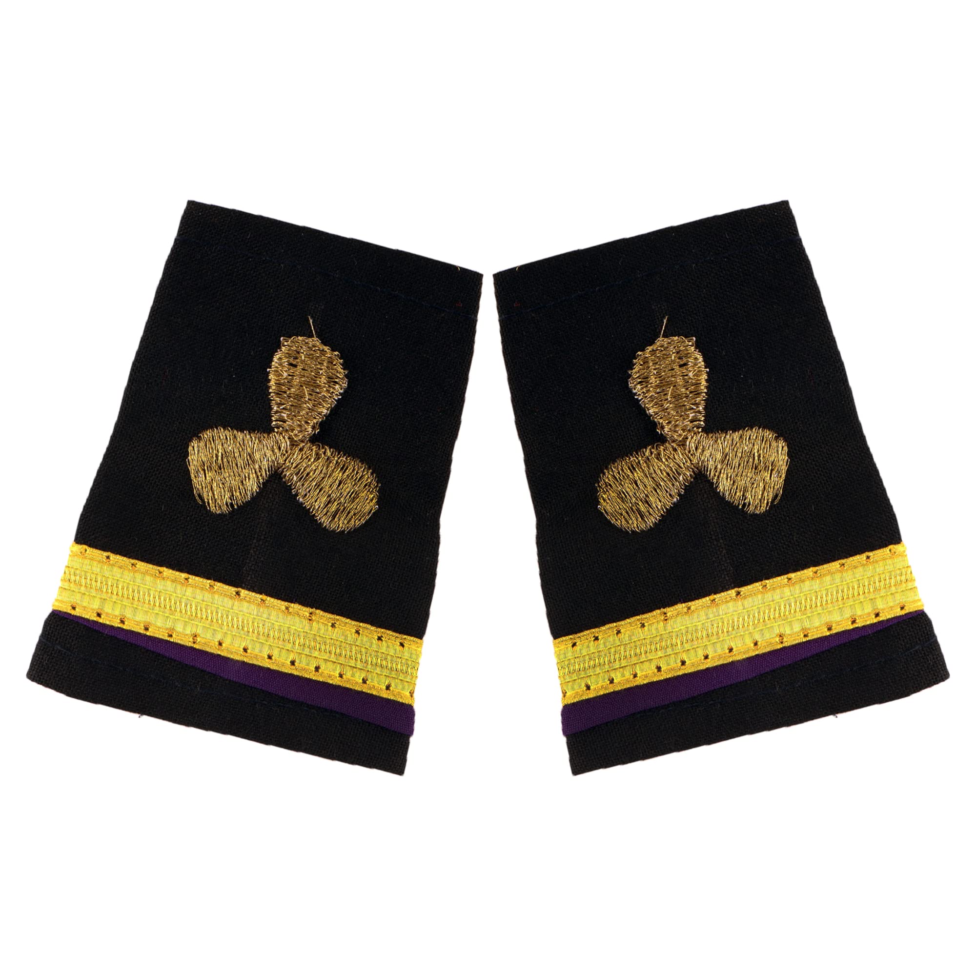 MarinersApp Fourth Engineer Propeller Epaulettes – Gold Embroidered Shoulder Boards for Maritime Officers, Merchant Navy, and Marine Uniforms-image-39
