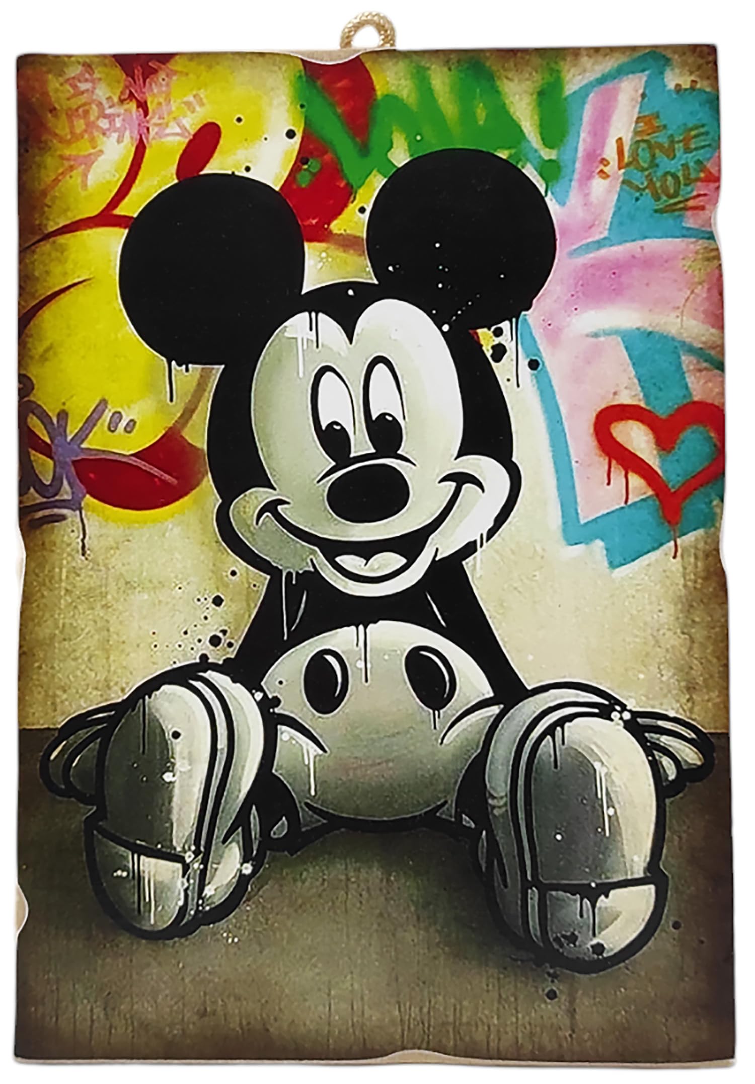 Cuadros Pop Mickey Mouse - impresión sobre lienzo - Eric Chestier, Pop Mickey - 60x40 cm | Leroy Merlin