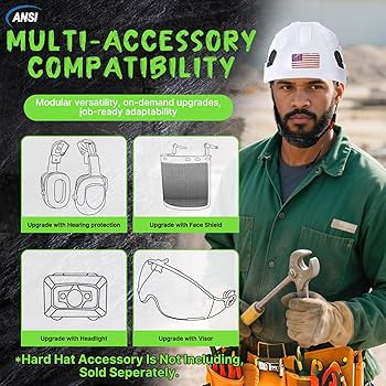 Aolamegs Construction Hard Hats for Men OSHA Approved - ANSI
