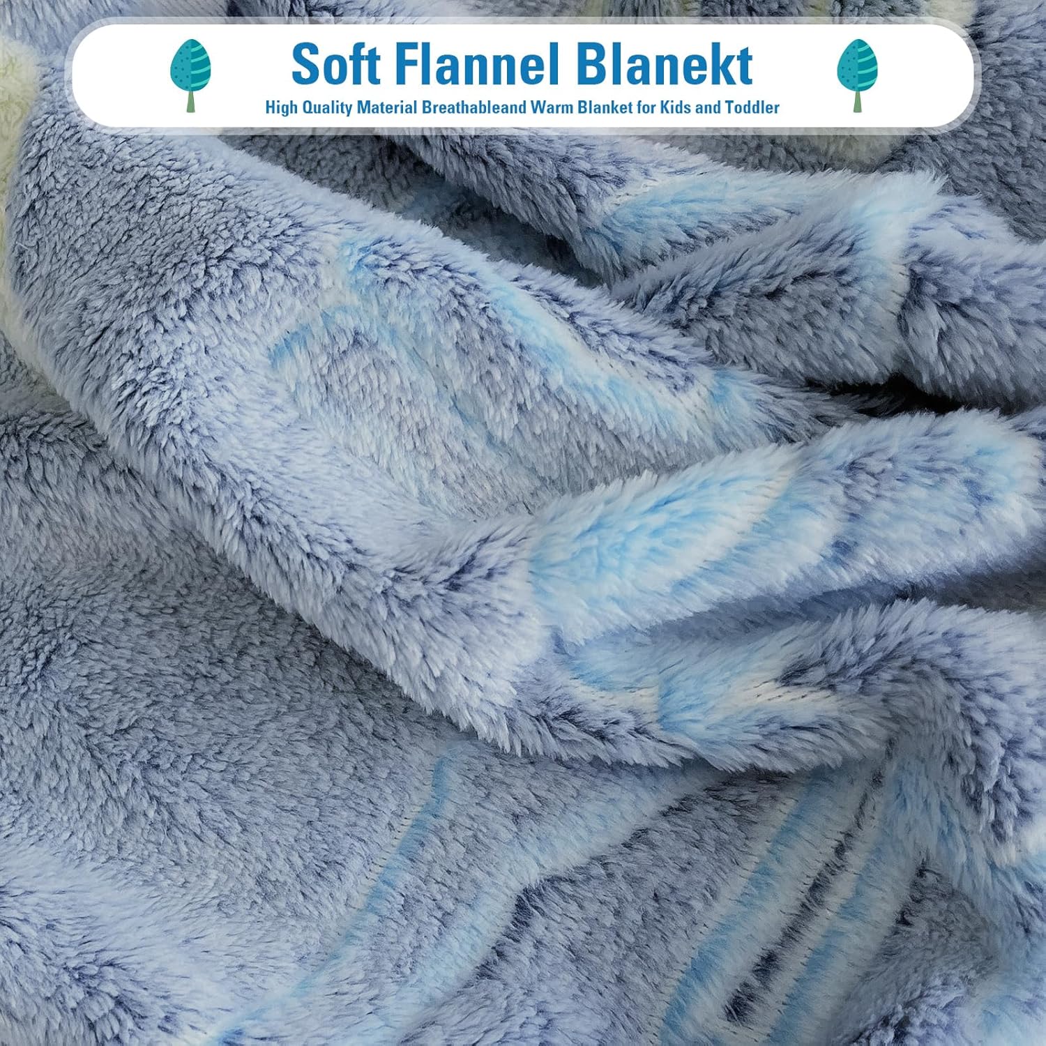 Glow in The Dark Dinosaur Blanket for Boys/Girls/Toddler/Baby, Cute Funny Kids Throw Blanket for Birthday/Toys, Dinosaur Gifts for Boy Age 3-12 40"x 60" - Image 7