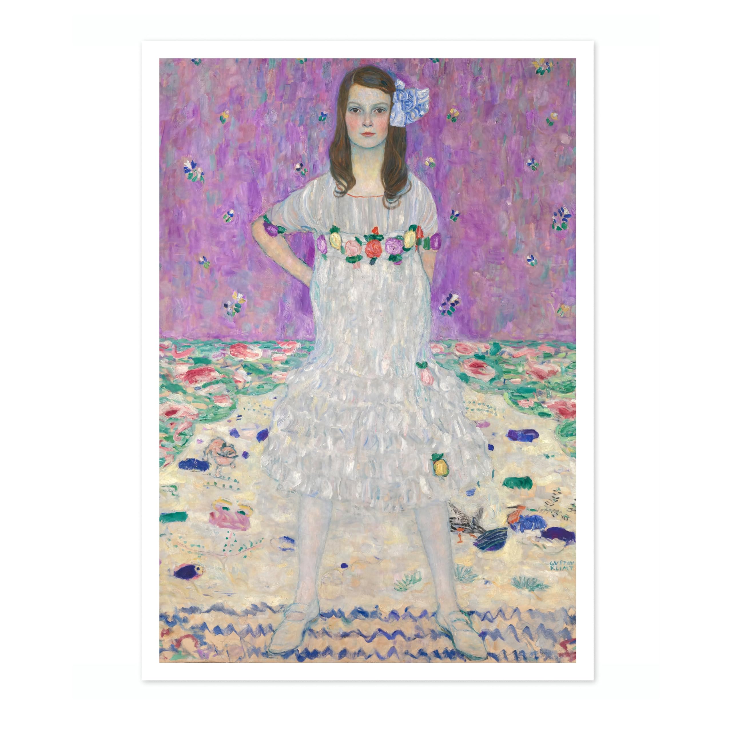 Mäda Primavesi Gustav Klimt Poster, Classic Famous Oil Painting Print, Modern Art Nouveau Wall Art Home Decor, Archival Matte, A4 (Print Only) - 29.7x21cm