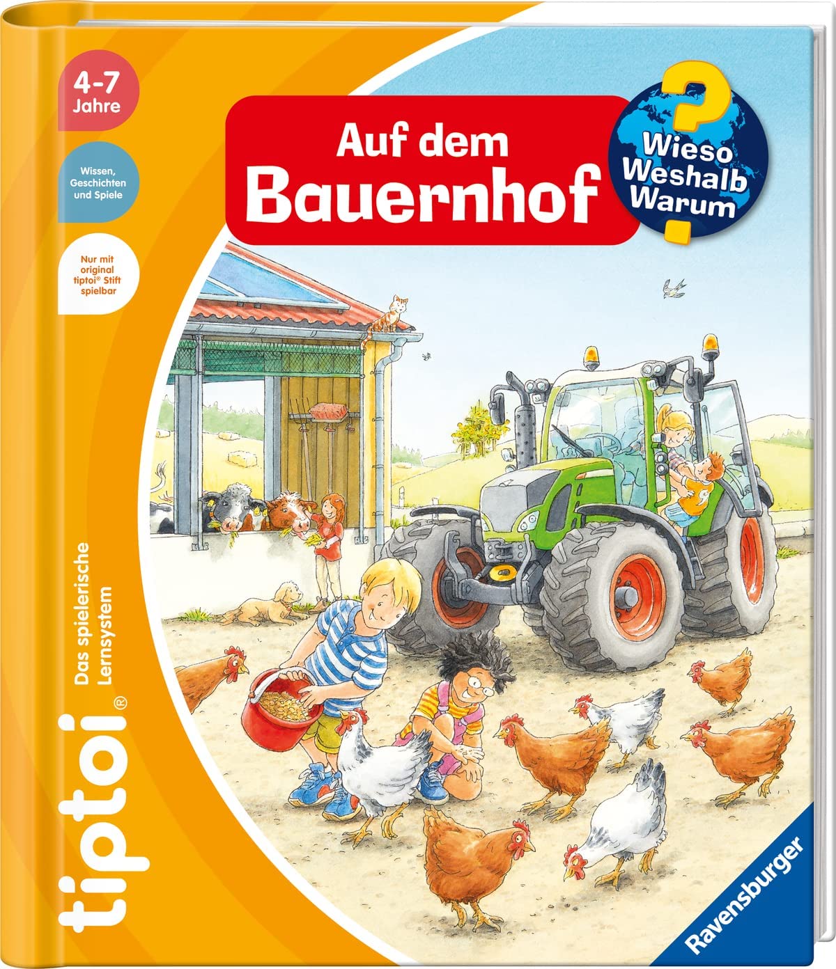 Ravensburger Tiptoi Livre Junior "Animaux Au Zoo" - Dès 4 Ans - Avec Autocollants - Sons Et Jeux Interactifs