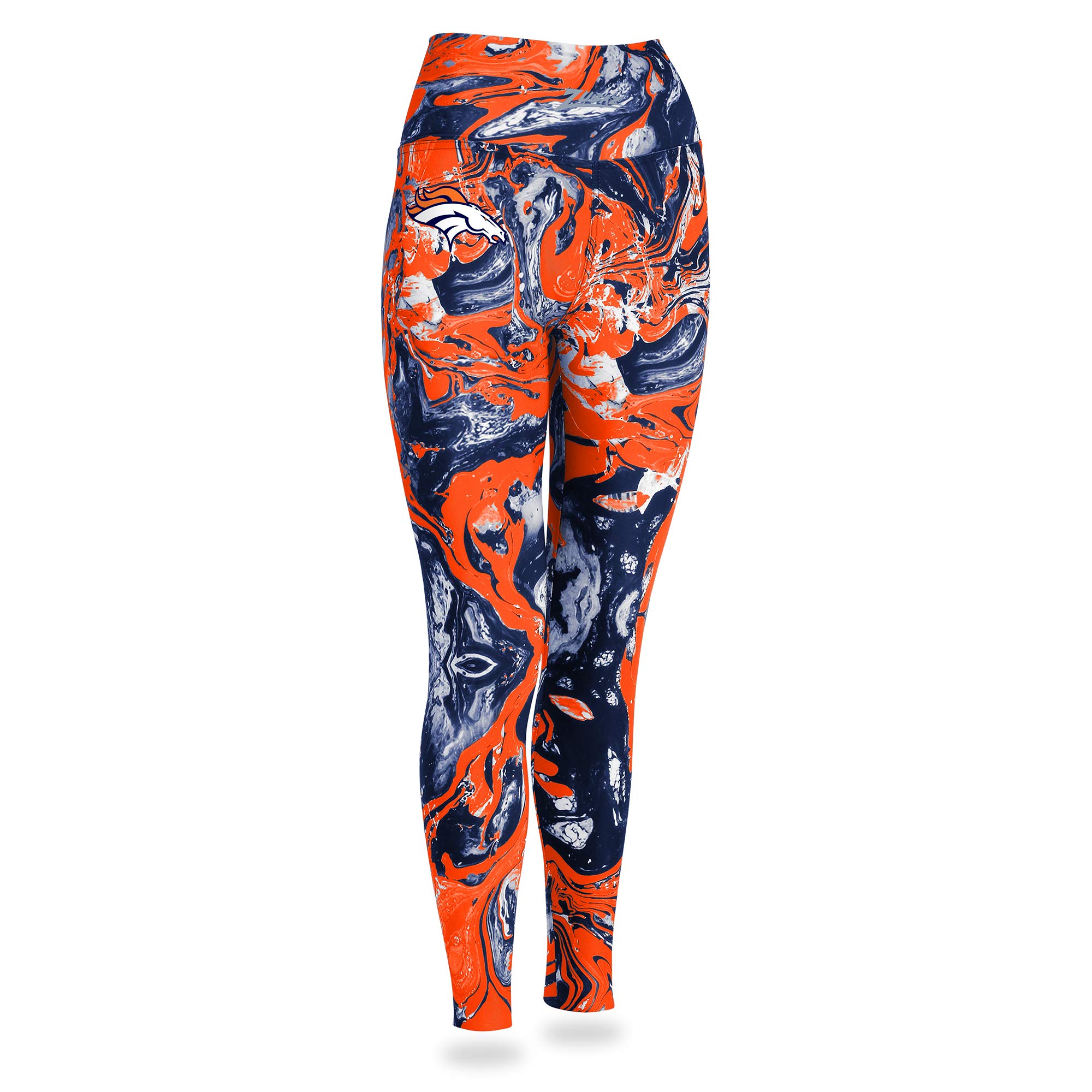 Zubaz Women's Officially Licensed NFL Swirl Leggings - Denver Broncos - X-Small, Multi