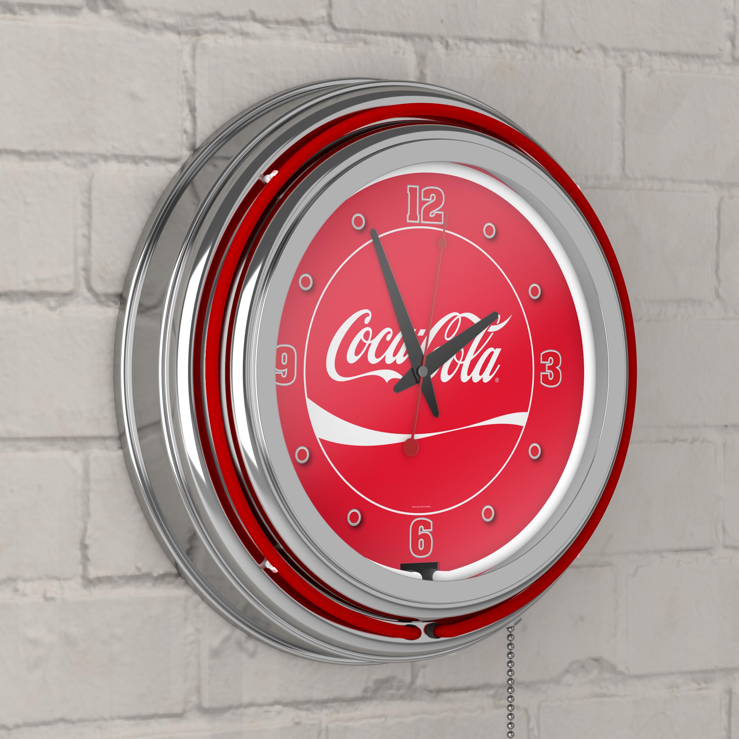 Amazon.com: Trademark Global Coca-Cola Retro Neon Wall Clock