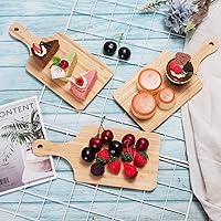 Vista 3 de WILLOWDALE 10 tablas de cortar de madera para cocina, tablas de charcutería de 11 pulgadas, tabla de servir de madera para pizza, queso, postre