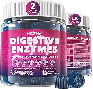 Sponsored Ad - Digestive Enzymes for Women & Men Gummies w/ Probiotics, Papaya, Bromelain, Ginger - Bloating Relief & Gut ...