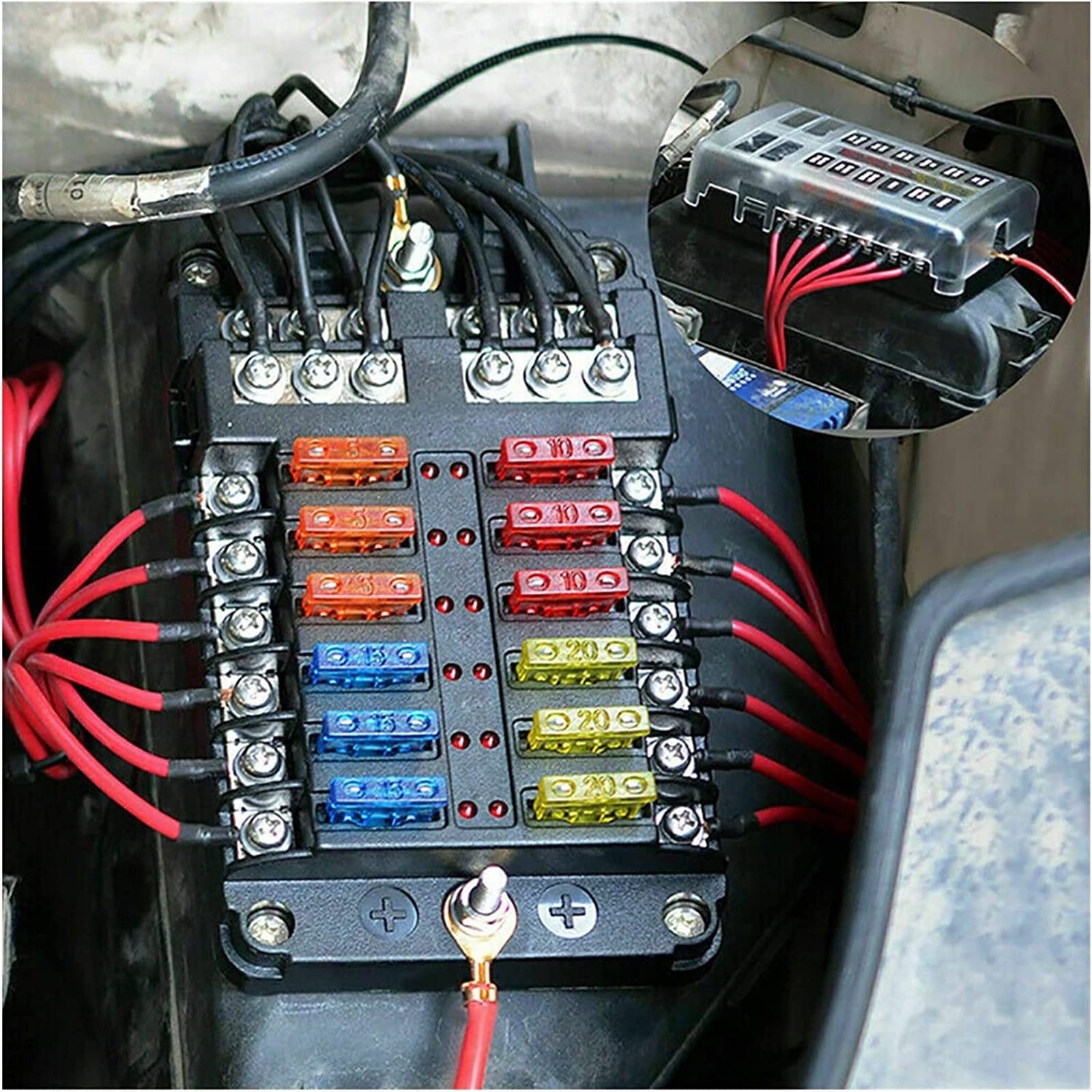 Fusibile 300pcs 5/7/10/15/20/25/30A Fusibile a lama for auto Assortimento di fusibili Kit assortiti Mini set di lame di piccole dimensioni Fusibile automobilistico for camion automatico