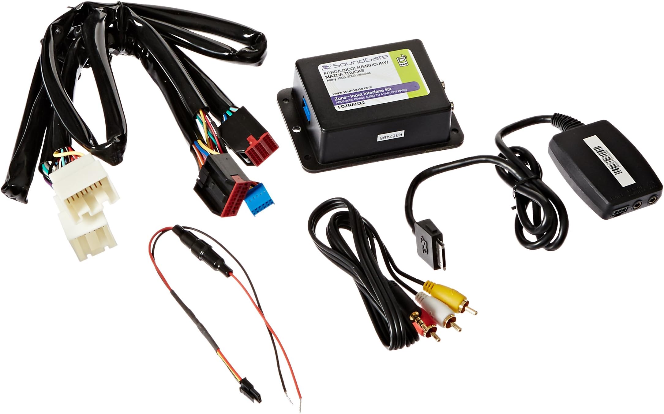 Soundgate FDZNAUX2 Zune Media Player Auxiliary Input for Ford Vehicles 1995-2007