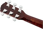 Fender CD-140SCE Guitare électrique tout-mahogany Dreadnought Cutaway Acoustic, avec 2-Year Garantie, système de préampli et de ramassage de poisson, naturel, avec boîtier