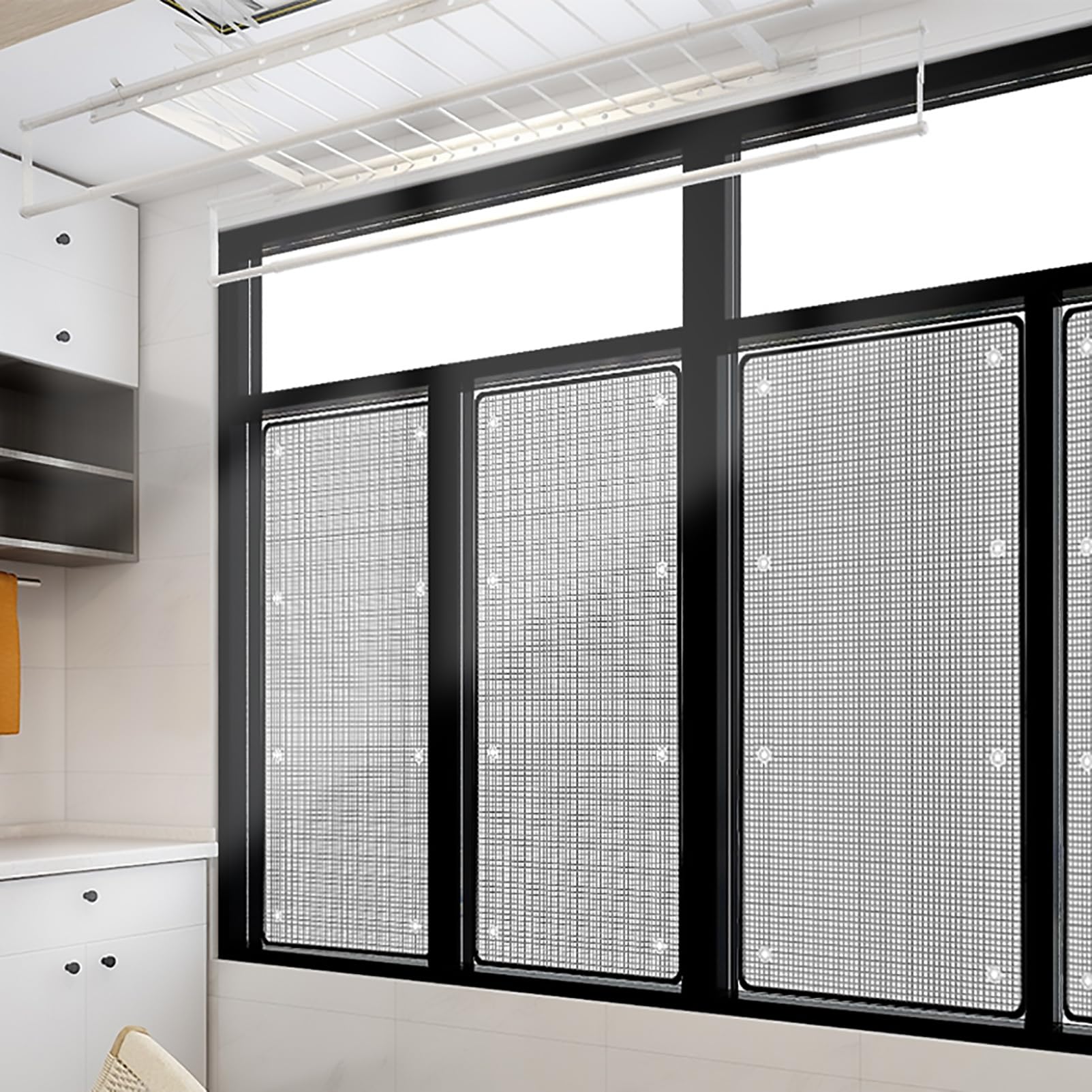 Rideau Thermique Anti Froid,Film Fenêtre Anti Chaleur Film de Protection Solaire Anti-UV Film pour Vitres Intimité Anti Froid Film Isolant pour Fenêtre avec Ventouse (100x200cm/39x79in)