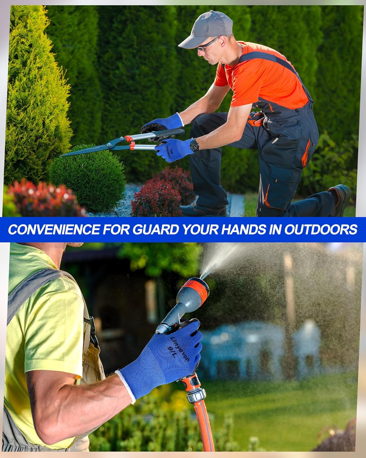 Maxcheck PU Coated Gloves Bulk, Reusable Rubber Safety Gloves for Men Women Work Warehouse, Mechanic, Woodworking
