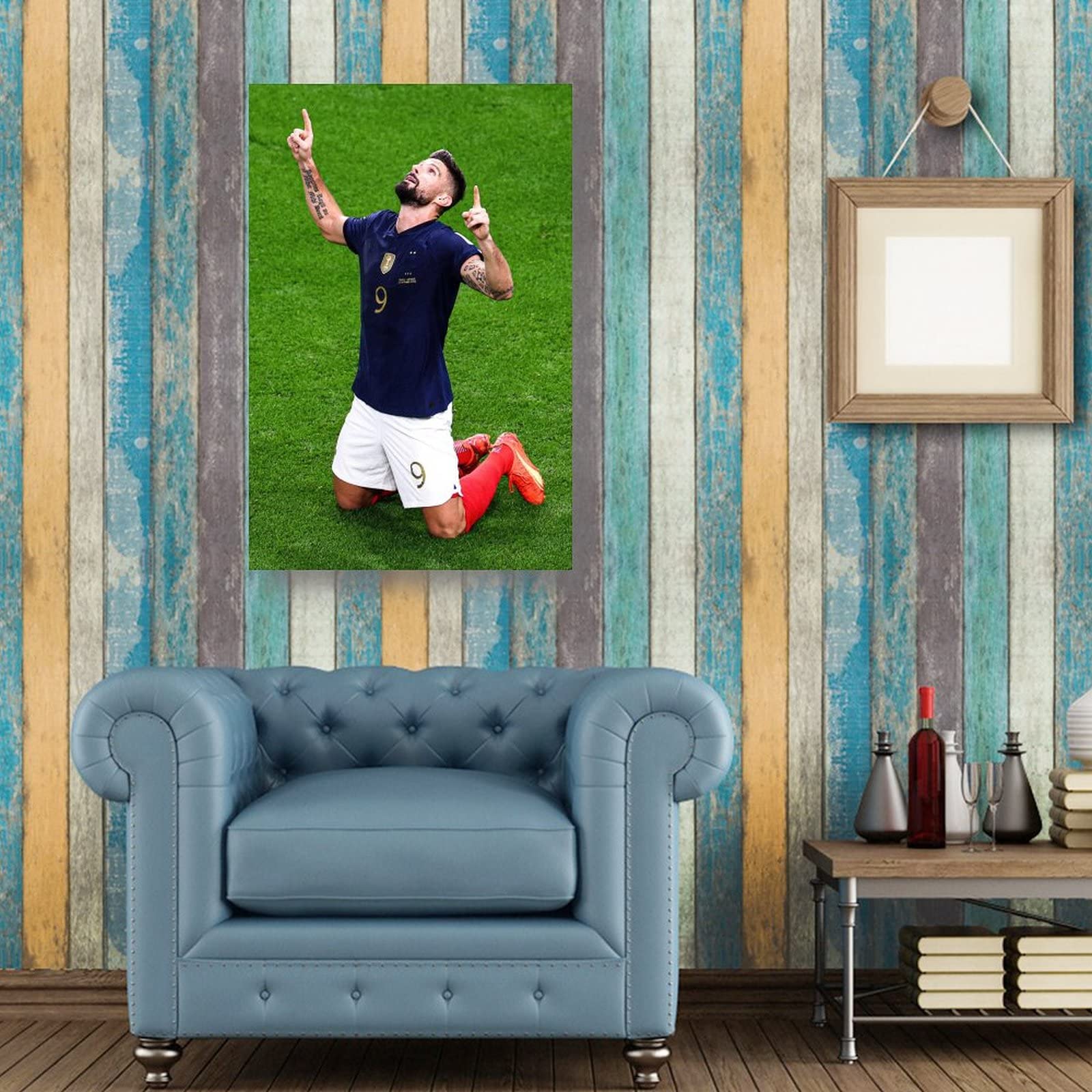 Affiche Olivier Giroud 20x30 - Équipe De France - Supporters Coupe Du Monde