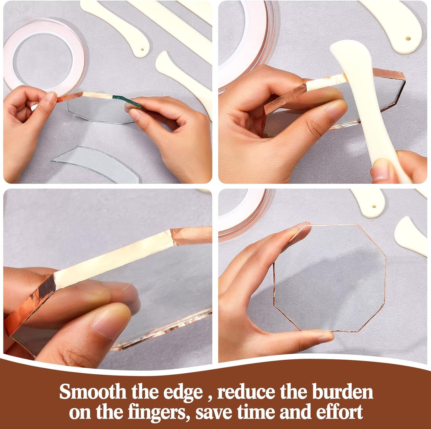Bluemoona 2 stks - Plastic Papier Vouw Maker Set Bone Map Papier Scoring Boekbinden Kaart DIY US