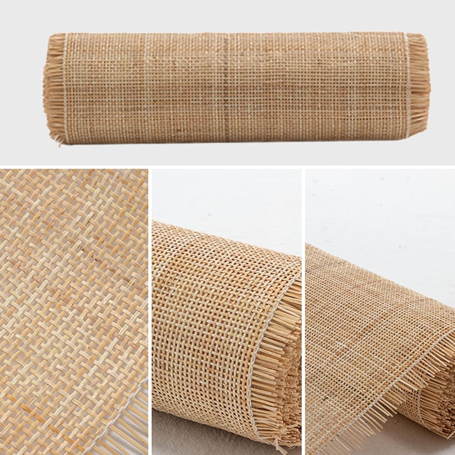 Rotan gaasrol, natuurlijke rotan rietweefselrol voor meubels, stoel, kast, plafond (50 x 200 cm