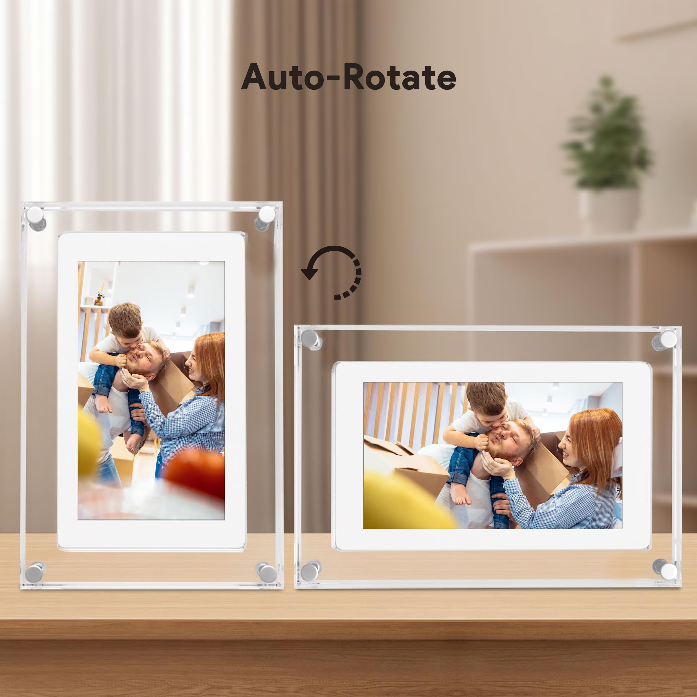 Amazon | Frameo 5インチ WiFi デジタル写真フレーム スマートデジタル