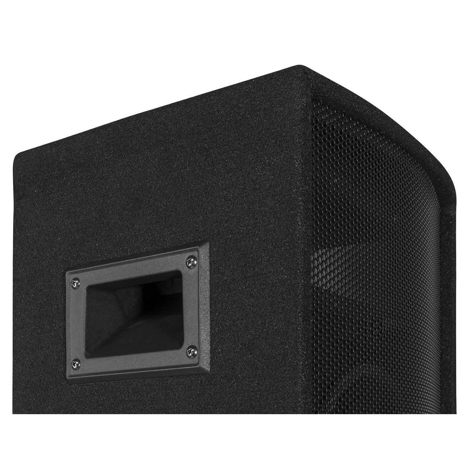 Vonyx SL8 - Lautsprecher Passiv, PA Box 400 Watt, 8 Zoll Passiv Lautsprecher mit Tranportgriffe, Lautsprecherbox mit Tophat für Stativ, Hochtöner DJ Topspeaker - Schwarz
