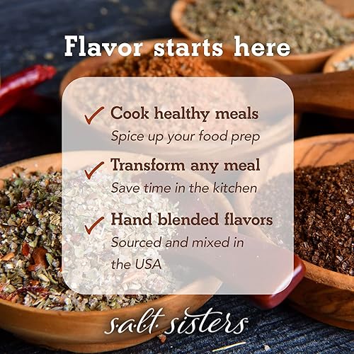 Miniatura 4 de s.a.l.t. sisters Caribbean Jerk Rub & Seasoning  Base de condimento para frotar en seco y frotar húmedo  Mezcla de hierbas y especias perfecta para