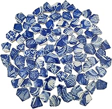 Ceramic Porcelain Mosaic Tiles - 500g - Broken Irregular Mosaic Tiles for Craft Floor, Kitchen, Pool, Flower Pots (Porcelain 04)