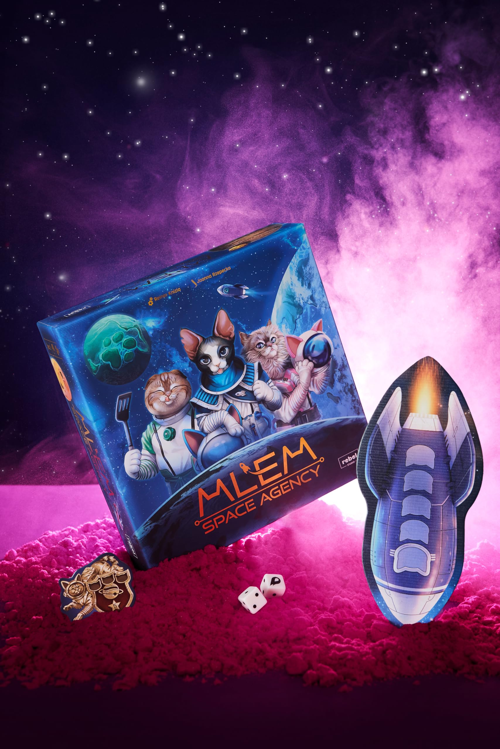 MLEM: Agencja kosmiczna (wersja PL) | Gra planszowa | Gra Rodzinna | Gra imprezowa | 2-5 graczy | Wiek 8+