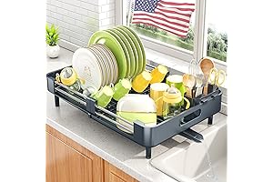 Kitchen Masterpiece: Expandable Stainless Steel Drying Rack