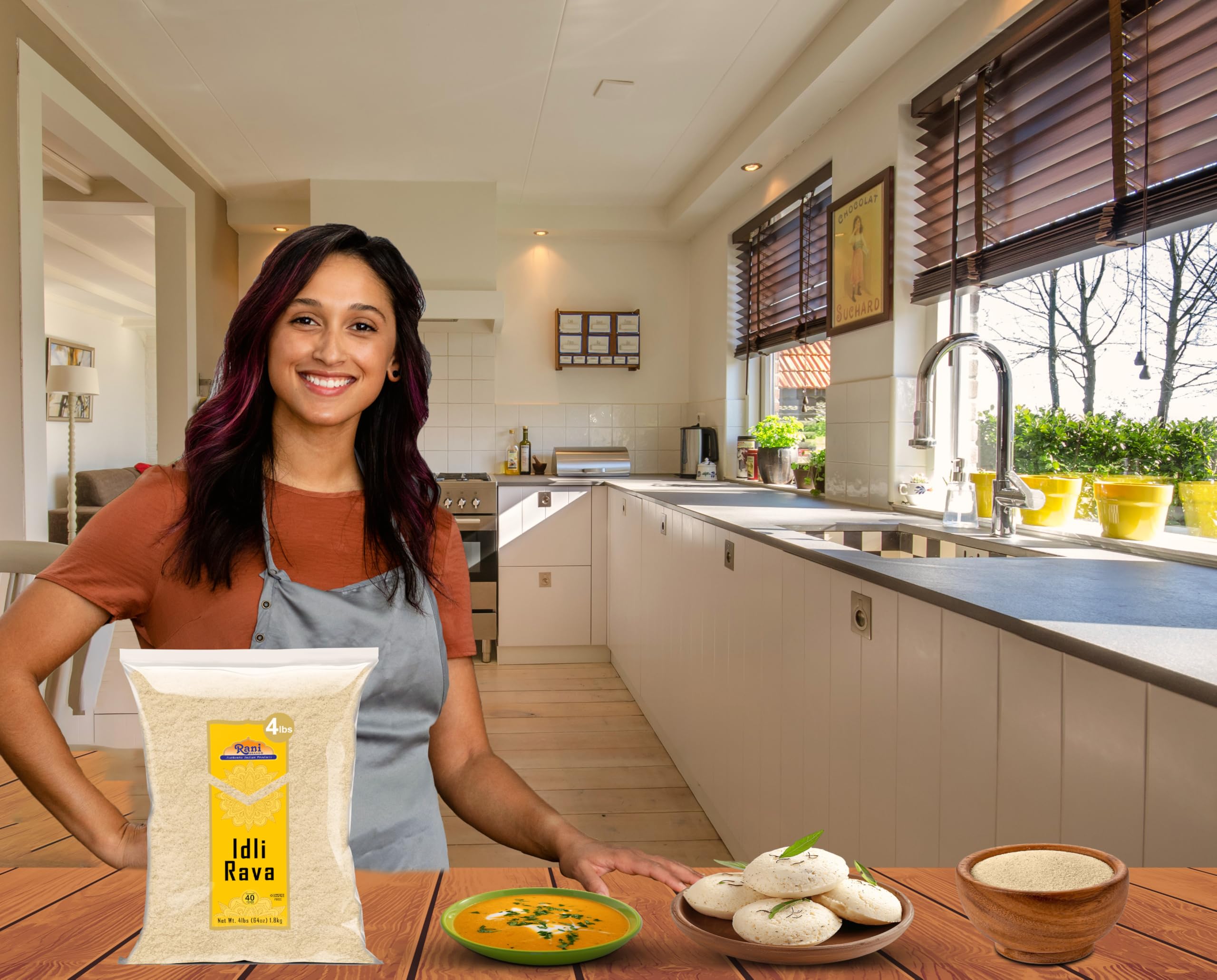 Rani Idly Rava (Parboiled Cream of Rice) 64oz (4lbs) 1.81kg ~ All Natural | Vegan | Gluten Friendly | NON-GMO | Indian Origin