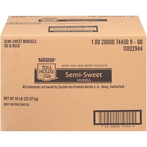 Nestle Toll House - Chips de chocolate semidulce, 50 libras - 1 cada una.