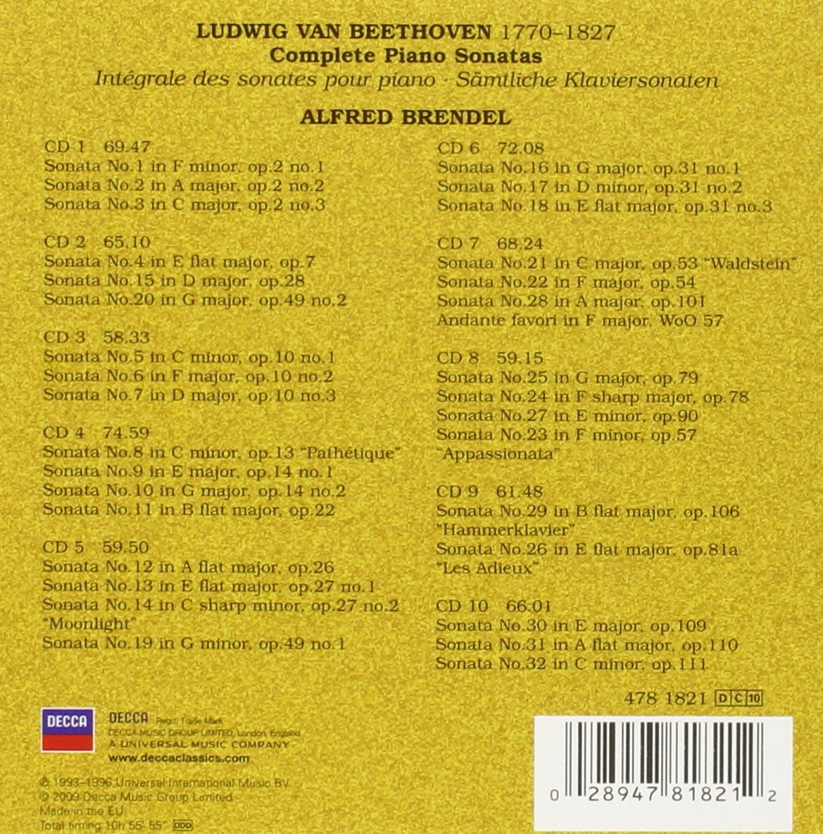 The Complete Piano Sonatas (Box1 (Le Sonate Per Piano Complete)