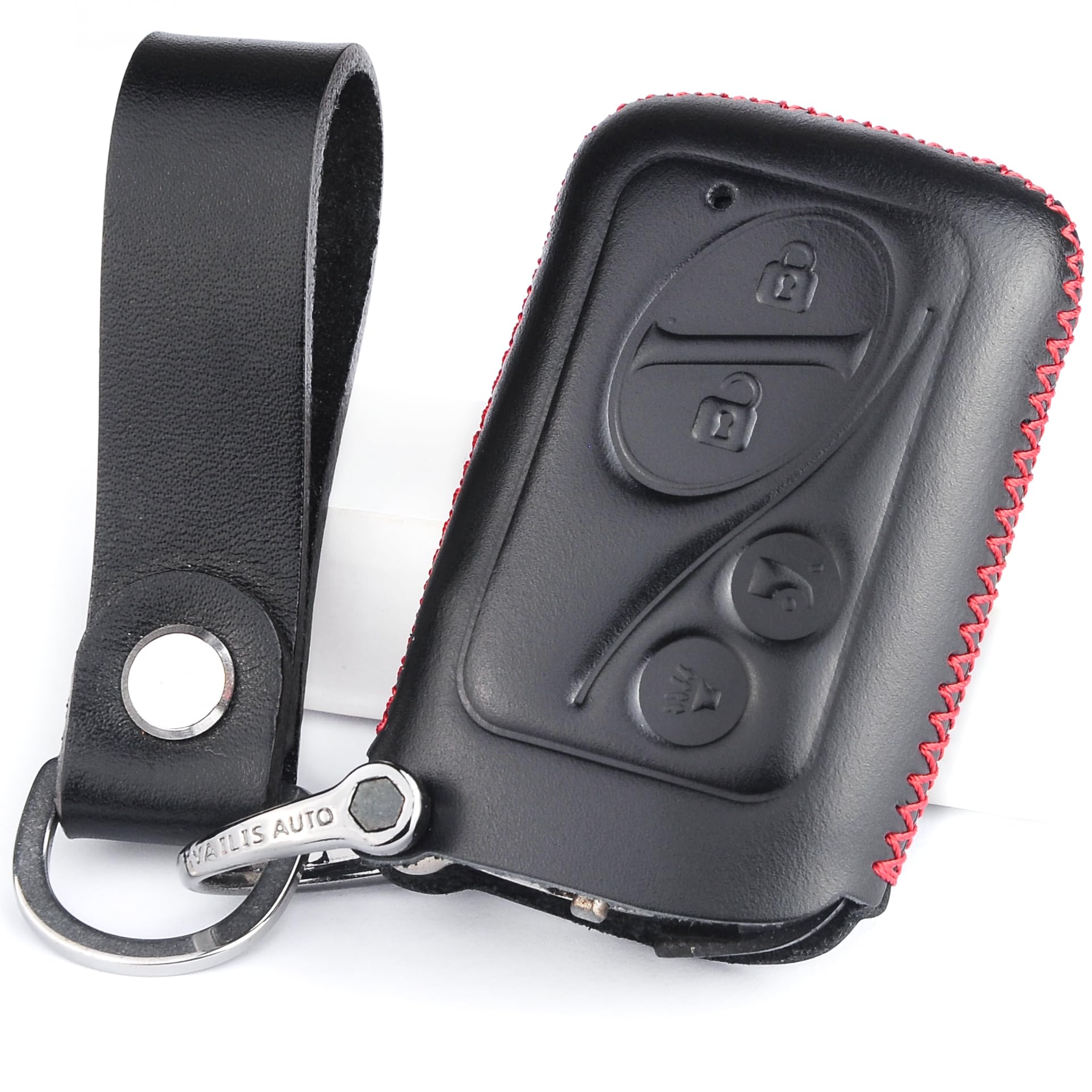 Italian Leather Key Fob Cover Case holder compatible with Lexus ES RX GX GS KS RX350 GX460 ES350 GS ISC IS LS