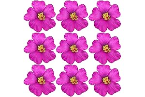 20 Pieces Faux Hibiscus Flowers For Tabletop Decoration