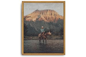 Roslynity Framed Canvas Wall Art: Western Home Essence for a Timeless Interior