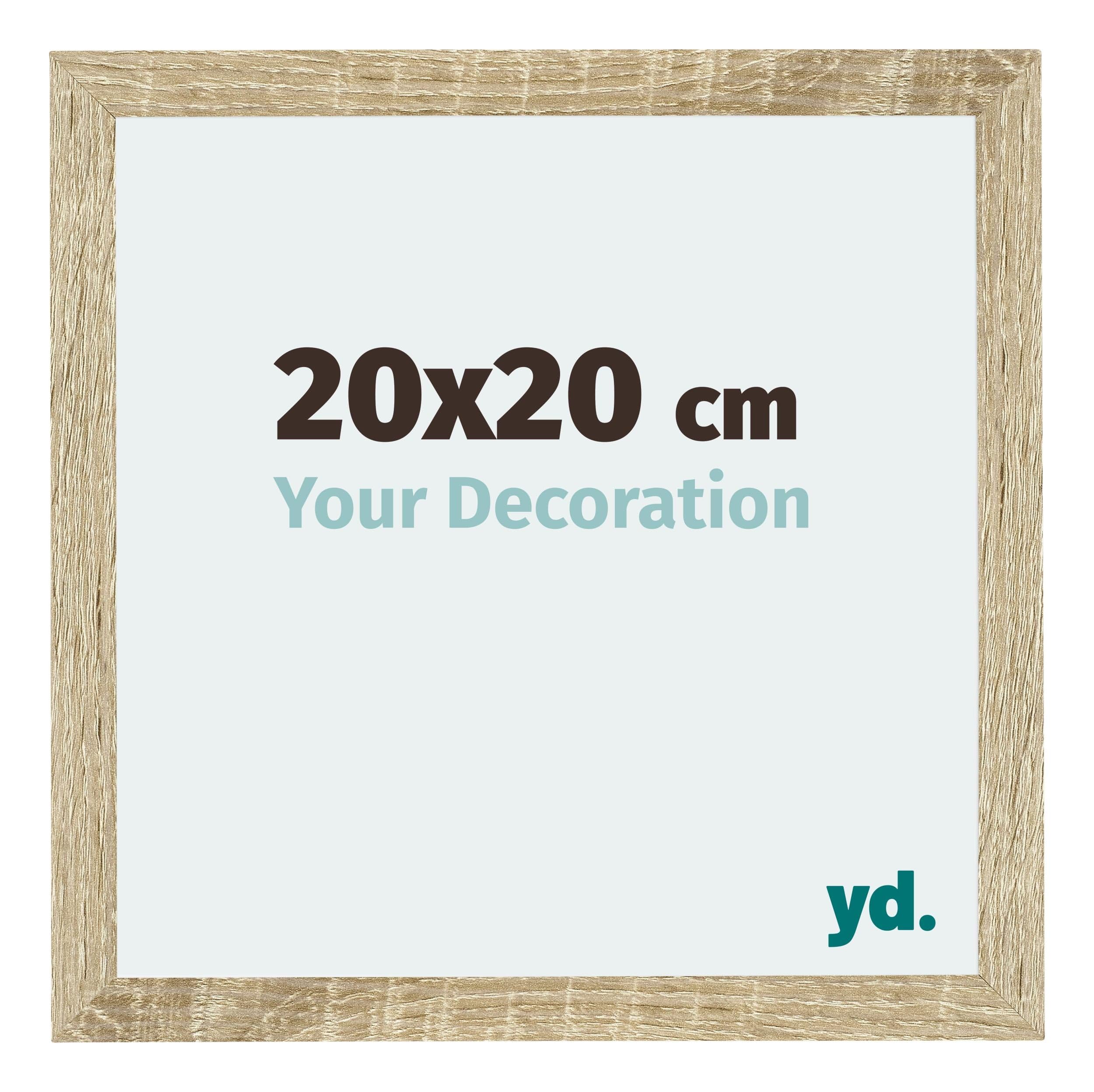 Your Decoration - Picture Frame 20x20 cm - Sonoma Oak - Decorative Wall Frame in MDF with Antireflection - Frame 20x20 - Mura