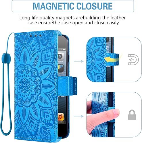 Miniatura 5 de Asuwish Funda de teléfono para Xiaomi Redmi Note 9  Redmi 10X 4G con protector de pantalla de vidrio templado y billetera de cuero con diseño de