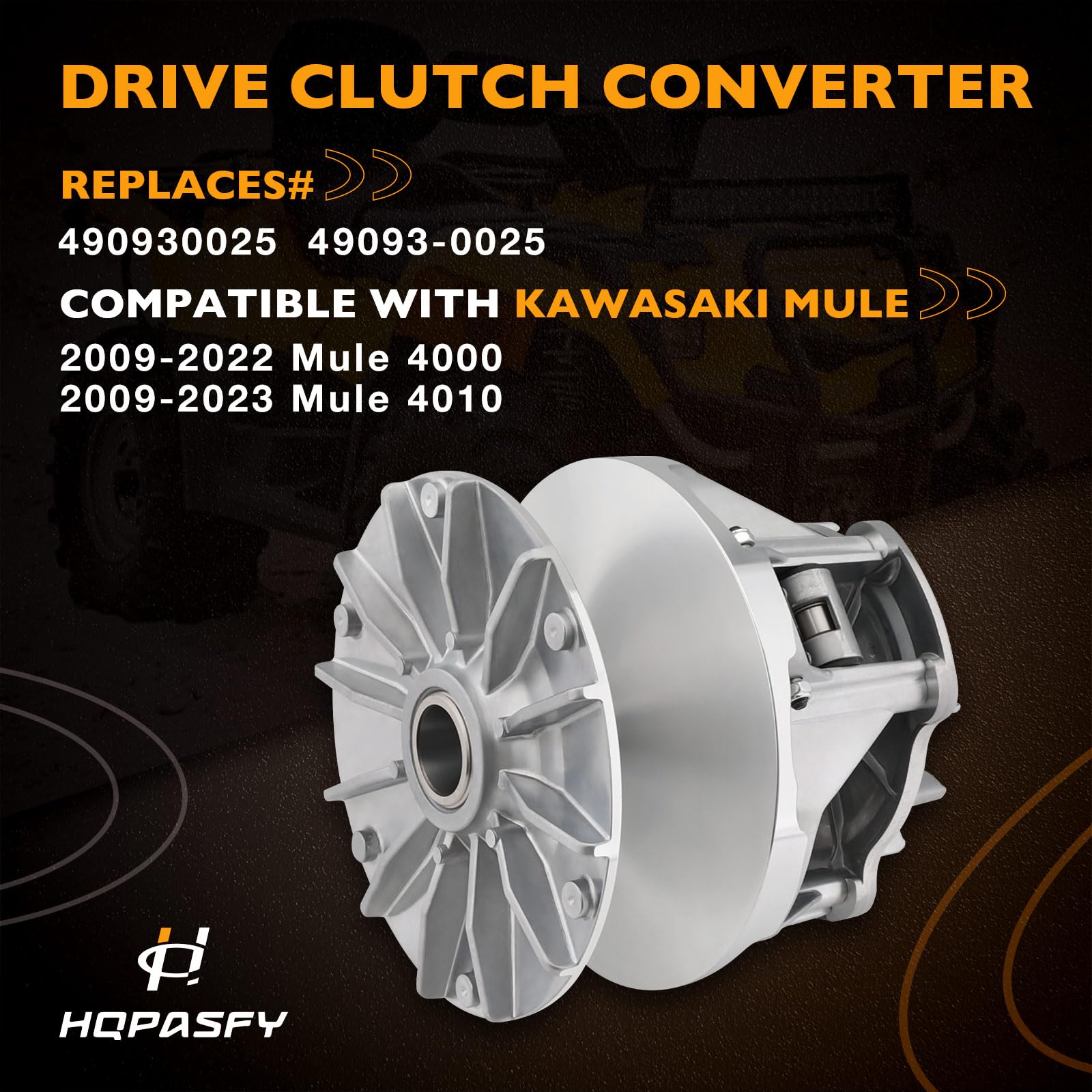 Amazon.com: 49093-0025 Drive Clutch | Compatible with Kawasaki