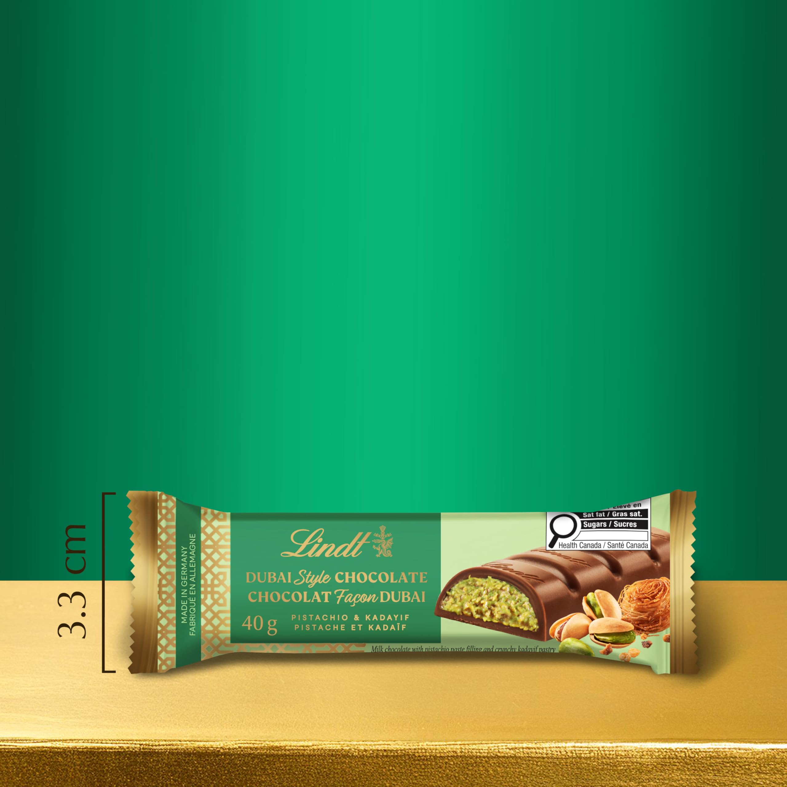 Lindt Dubai Style Chocolate Bar Case Pack, Pack of 28 bars, 40g