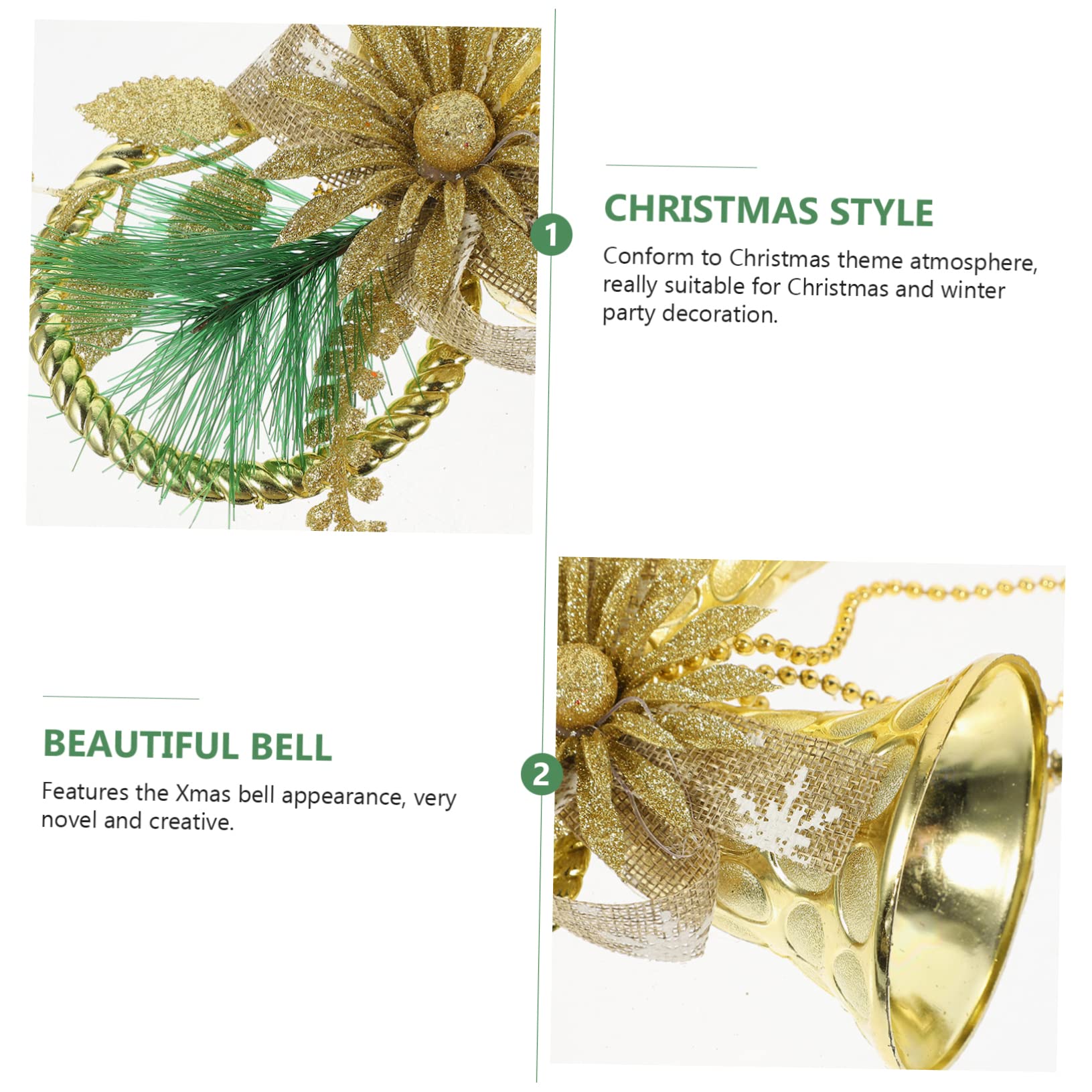 Campane artigianali, ornamenti for campane di Natale, campane artigianali, decorazioni for campane di Natale da appendere