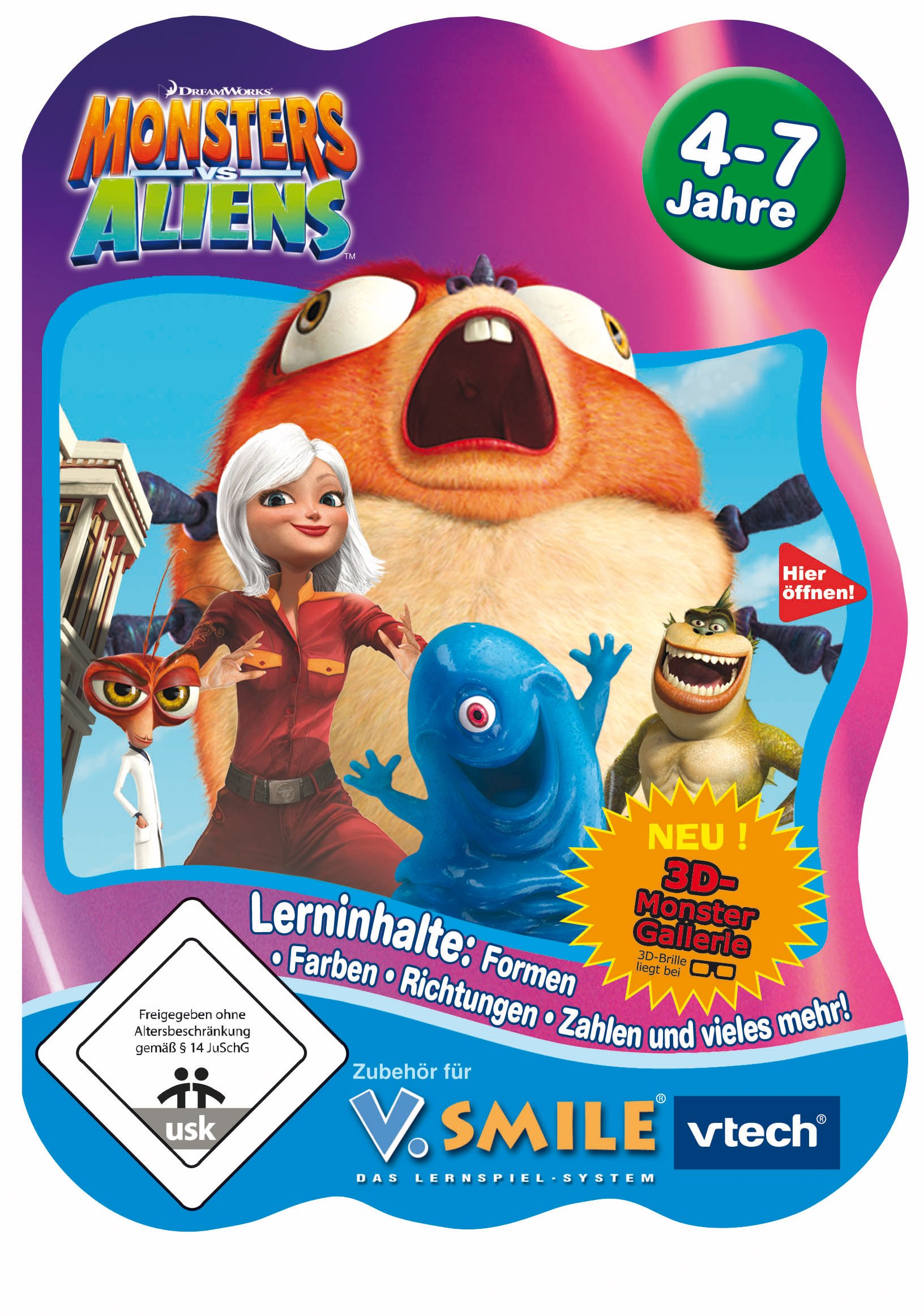 Vtech 80-090164 - V.SmileLernspiel Monsters vs. Aliens: Amazon.de