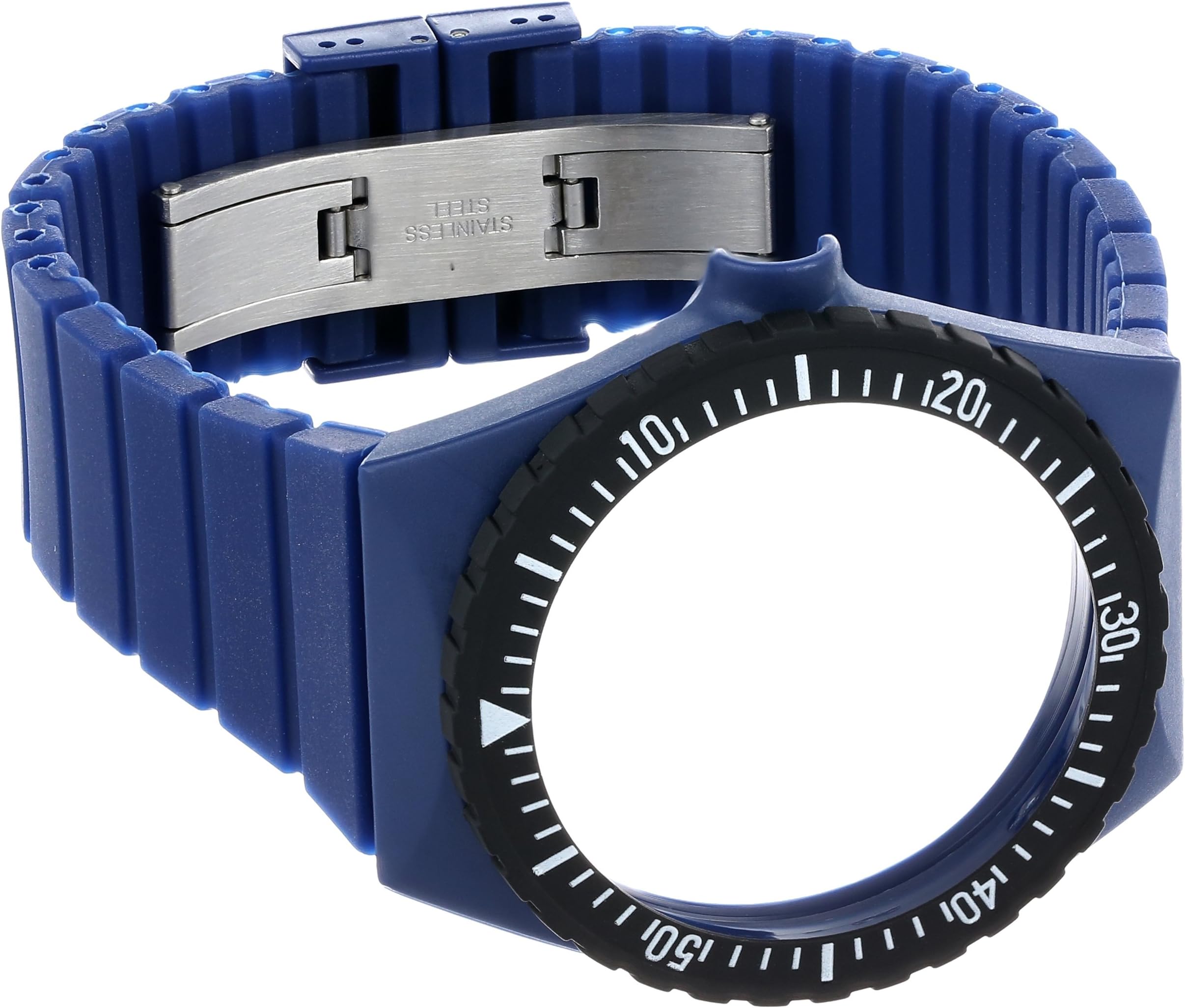 Fortis Colors C 05 24 -mm Navy Silicone Watch Strap