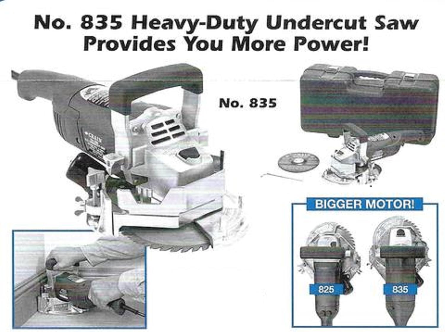 Crain No. 835 Heavy-Duty Undercut Saw, Formerly Crain 825NEW