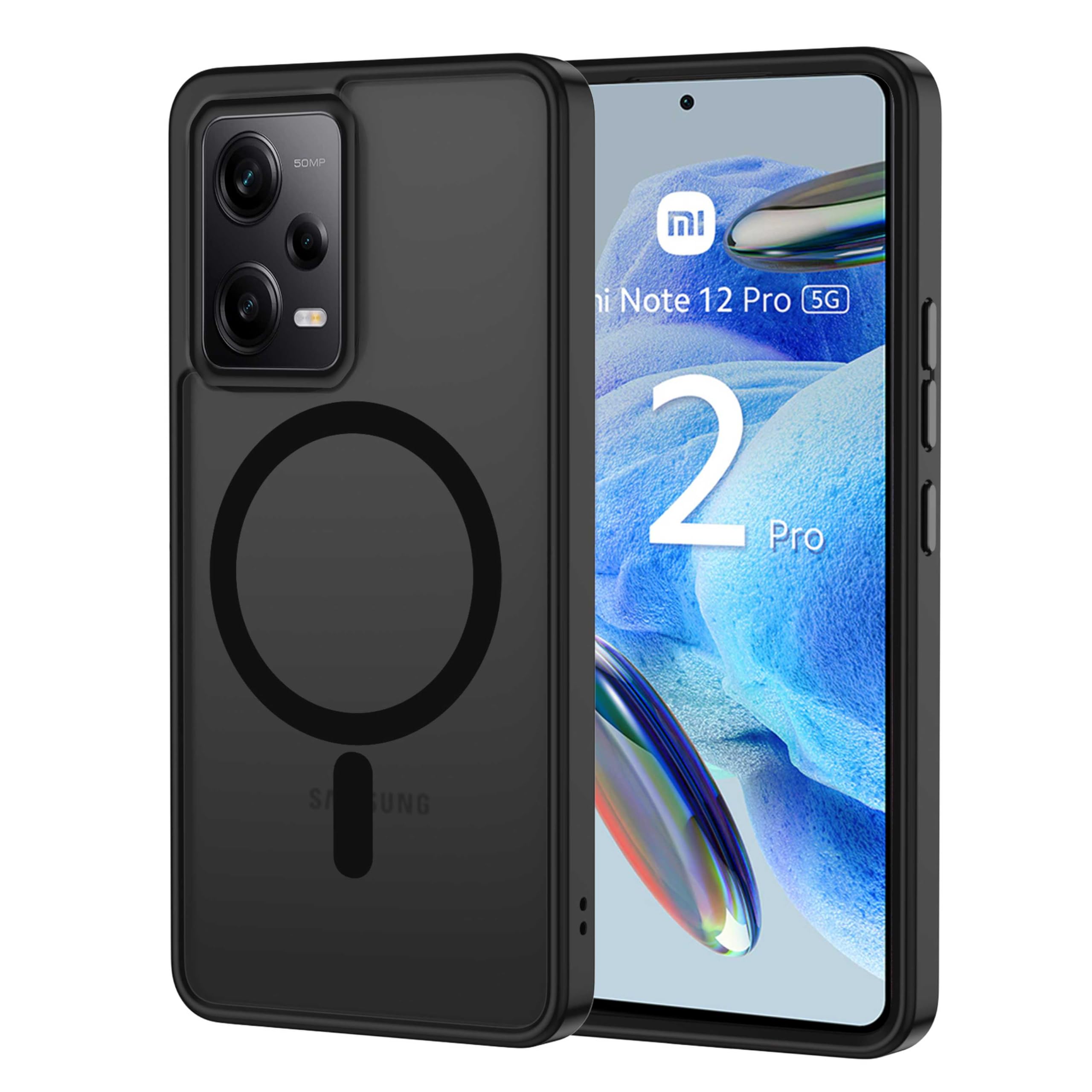 Yodueiv For Redmi Note 12 Pro Case, Poco X5 Pro 22101320G Case With Tempered Glass