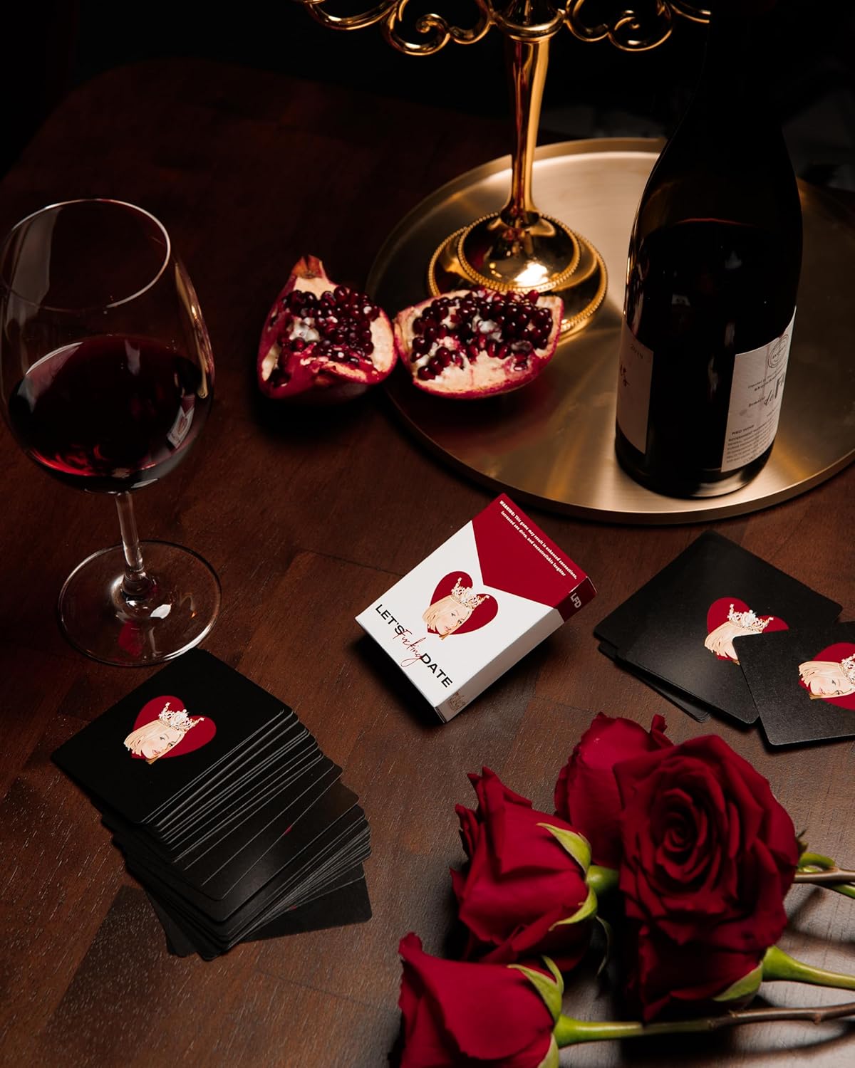 Let's Fucking Date Card Game, Adult Party Game with 50 Conversation Prompts, Fun Dating Game for Singles and Couples