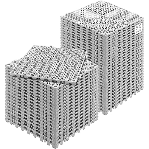 VEVOR Modular Interlocking Cushion, 50 Pack 12" x 12" Splicing