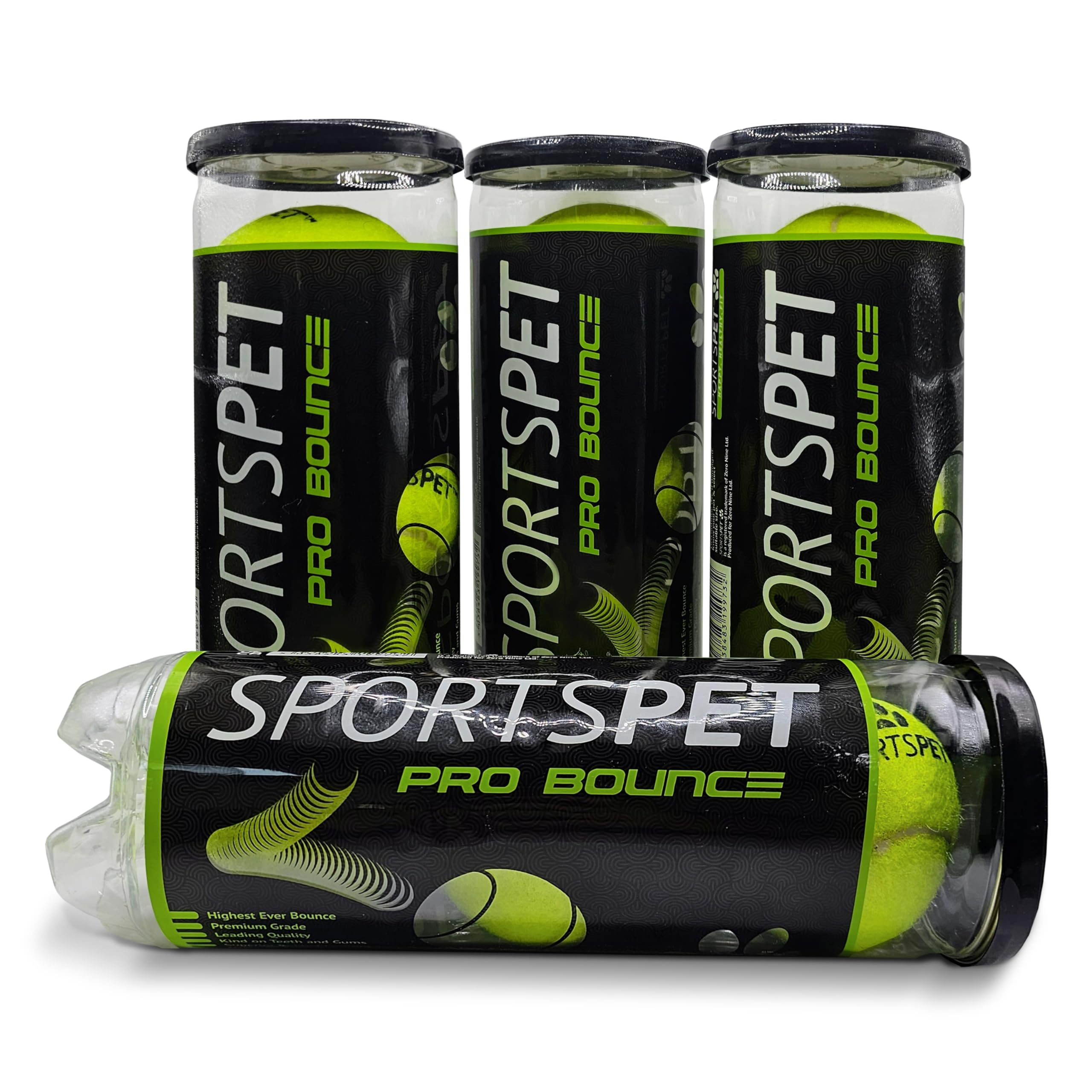 Tennis Balls for Dogs - Extra Bouncy - Non Toxic - Durable - Long Lasting - Floats (Pro Bounce (12 Pack)), Yellow