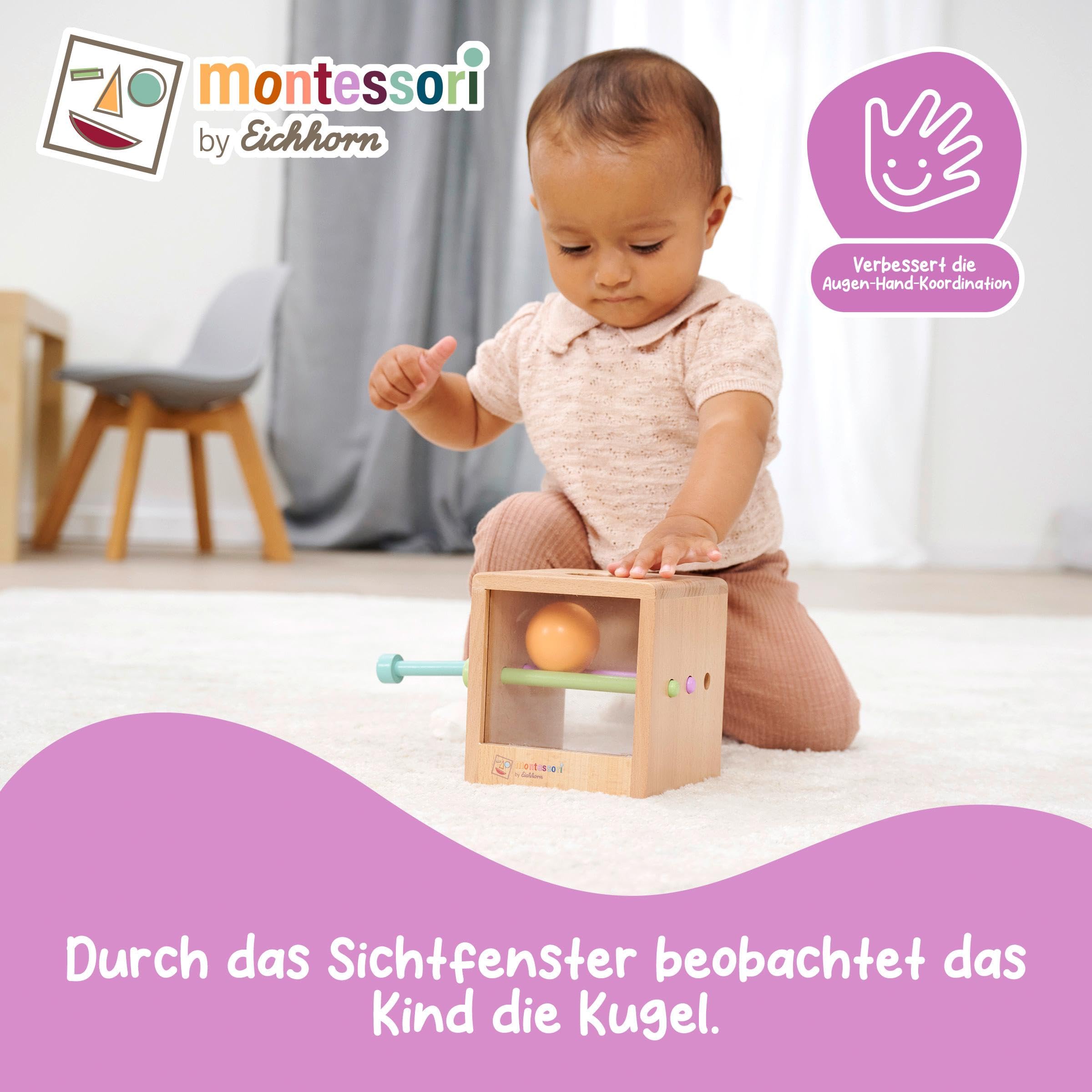 Eichhorn 100006030 Montessori Kostka z kulkami